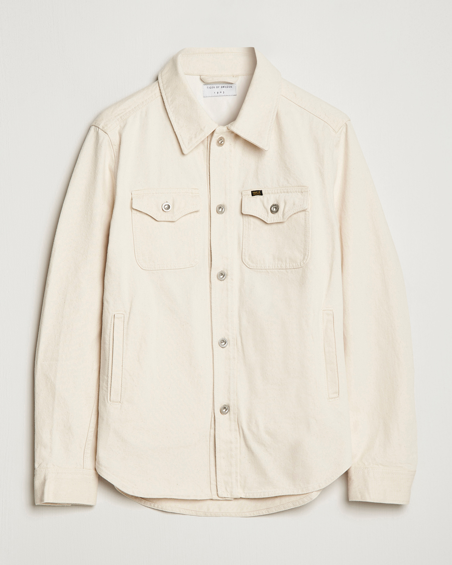 Heren | Jassen | Tiger of Sweden | Get Denim Jacket Ecru denim