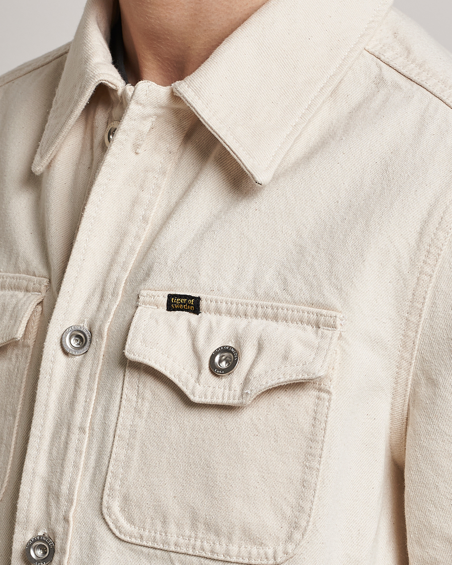 Heren | Jassen | Tiger of Sweden | Get Denim Jacket Ecru denim