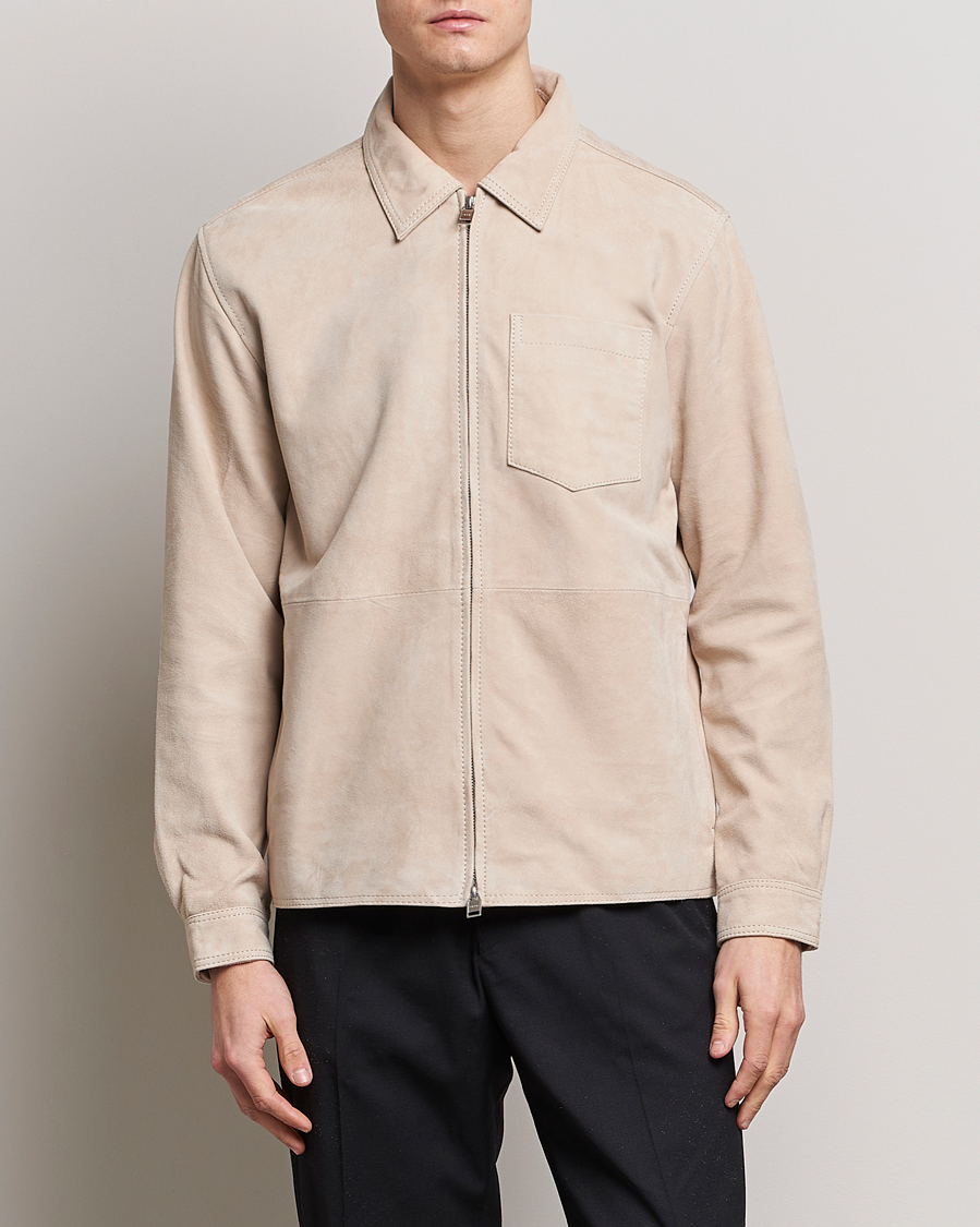 Heren | Jassen | Tiger of Sweden | Lawson Suede Jacket Light Iory