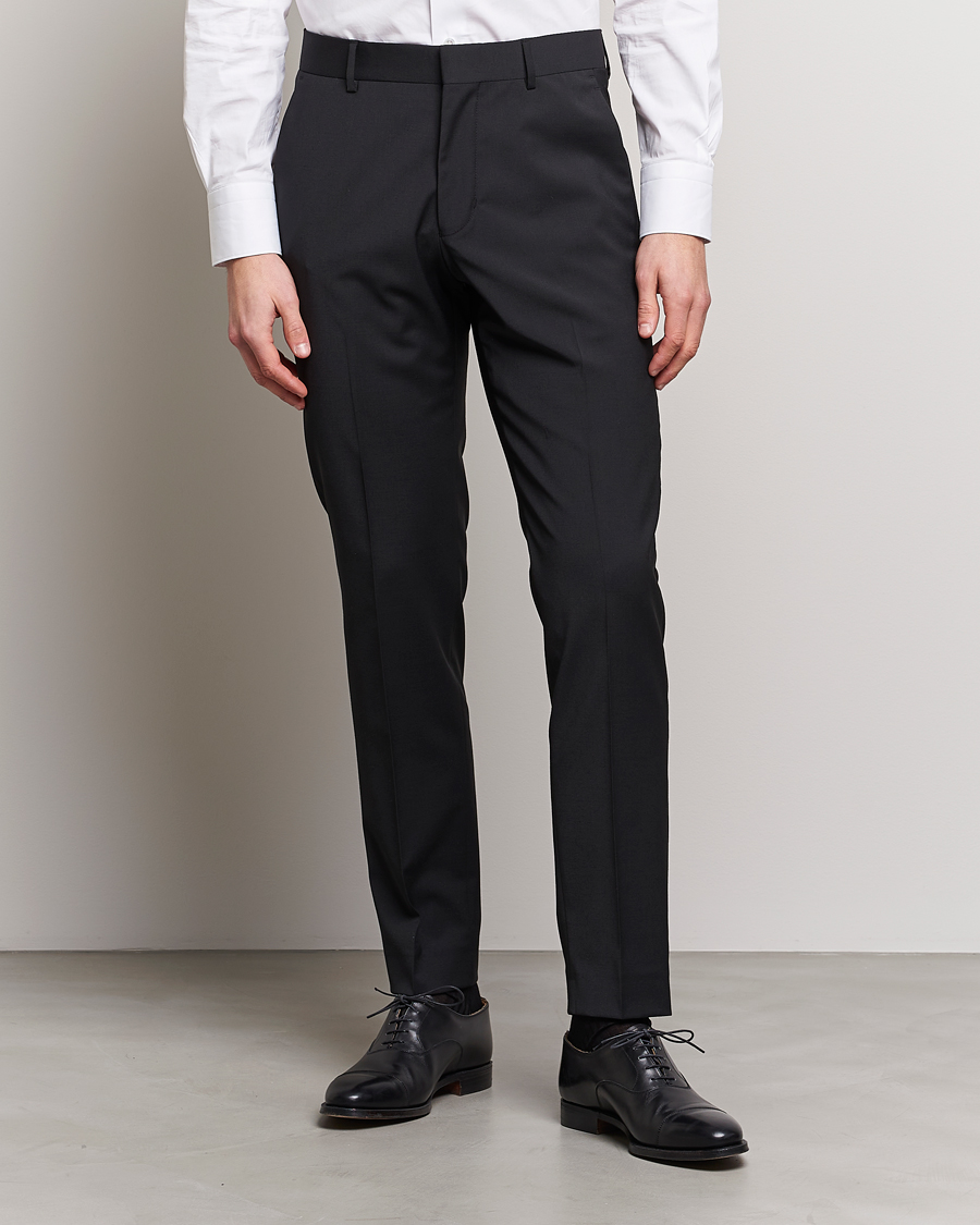 Heren | Broeken | Tiger of Sweden | Tenuta Wool Travel Suit Trousers Black