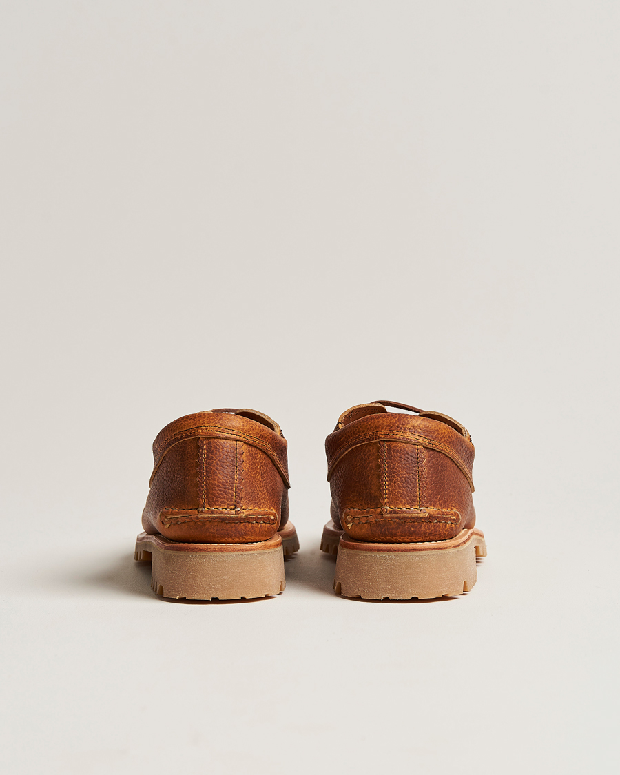 Heren | Yuketen Handsewn Angler Moc Dark Brown Grain Calf | Yuketen | Handsewn Angler Moc Dark Brown Grain Calf