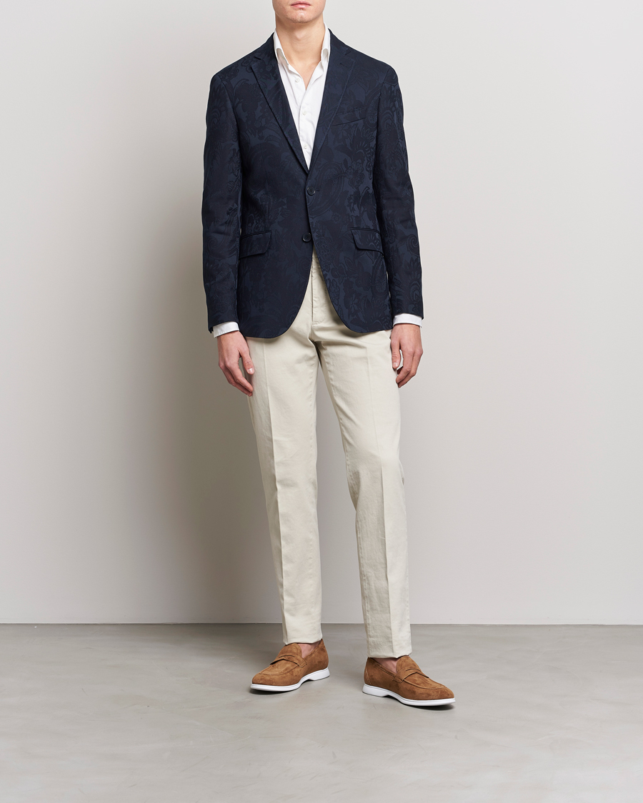Heren | Blazers | Etro | Jacquard Blazer Navy