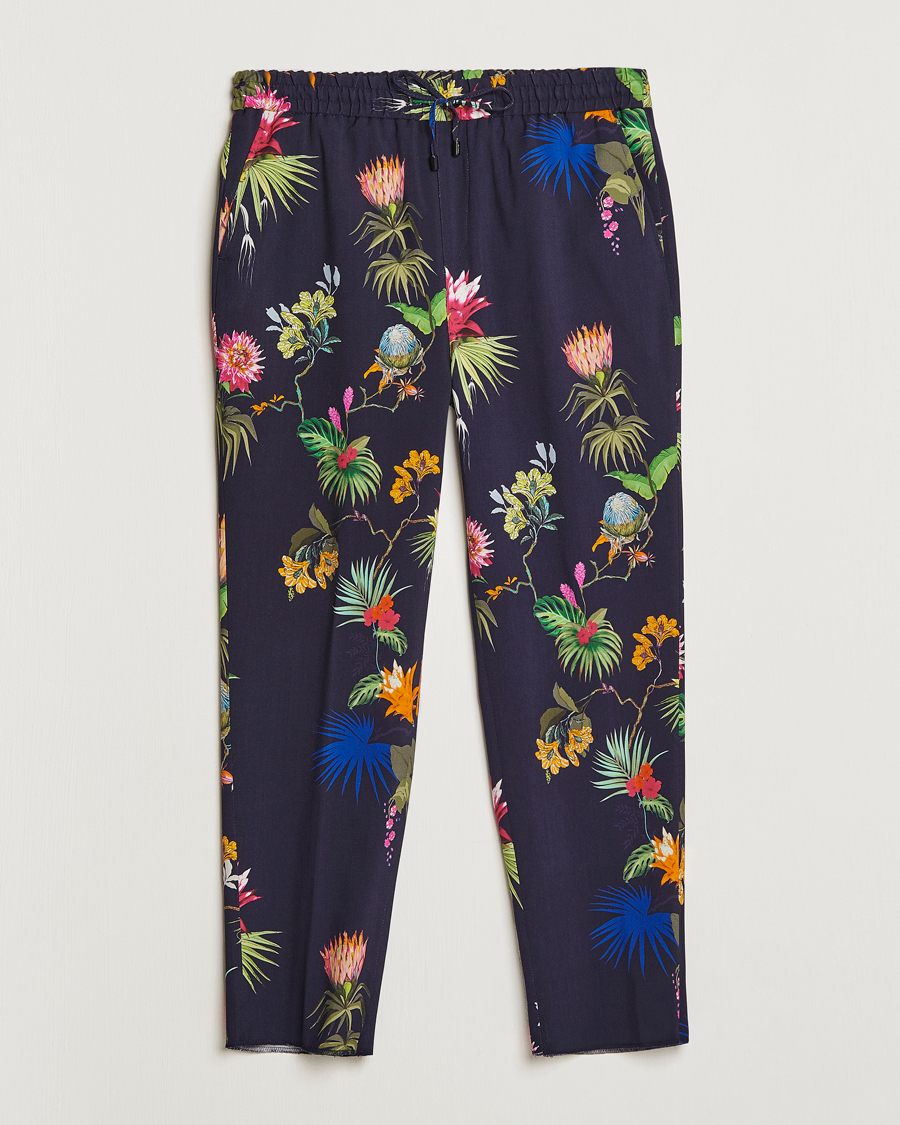Heren | Broeken | Etro | Printed Casual Trousers Navy