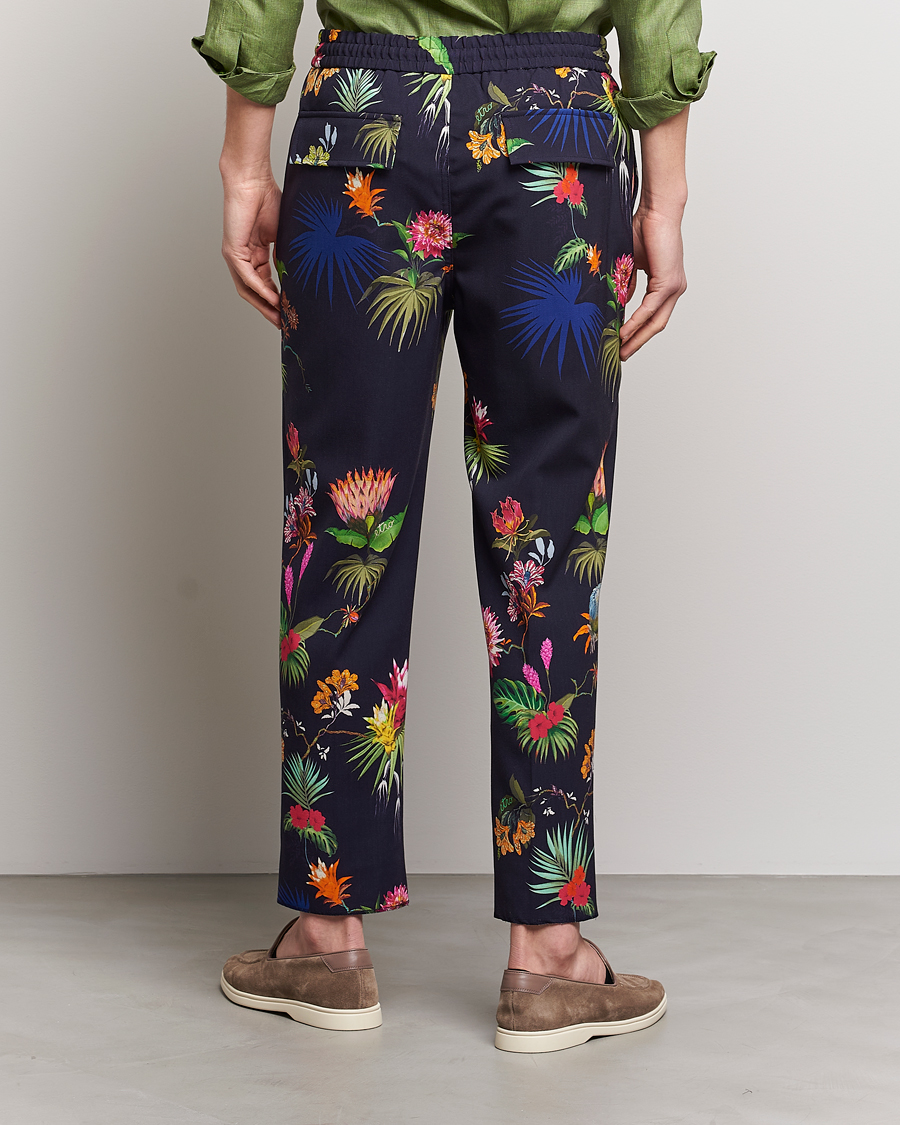 Heren | Broeken | Etro | Printed Casual Trousers Navy