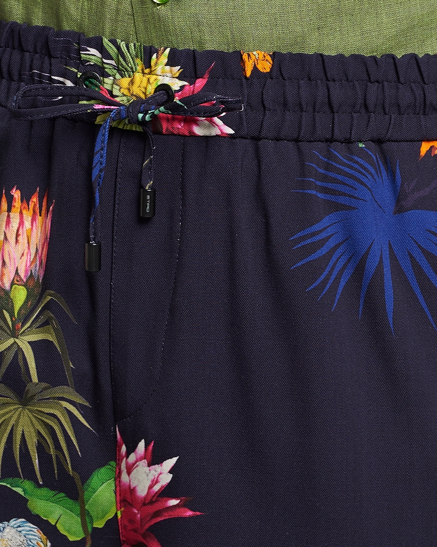 Heren | Broeken | Etro | Printed Casual Trousers Navy