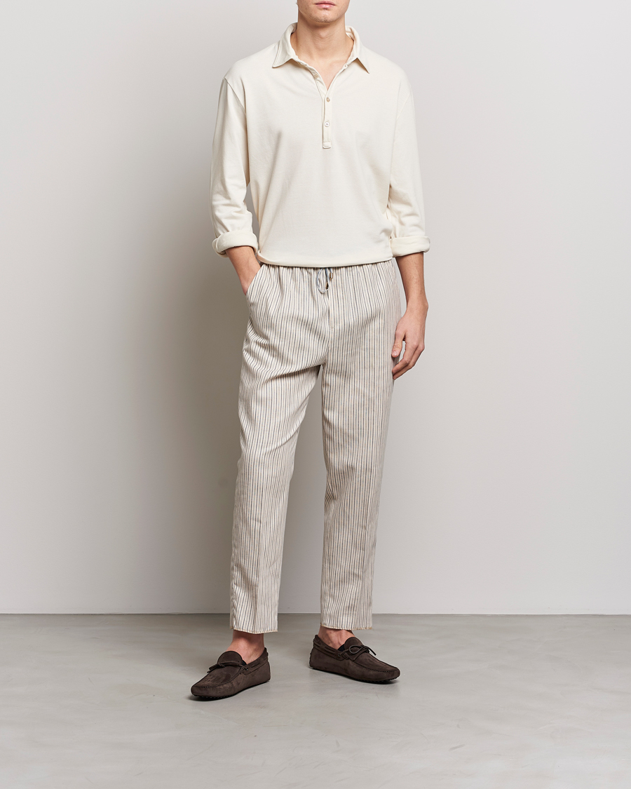 Heren | Broeken | Etro | Hickory Stripe Casual Trousers Off White