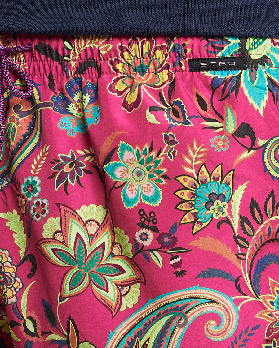 Heren | Zwembroek | Etro | Floreale Printed Swim Trunks Rosa