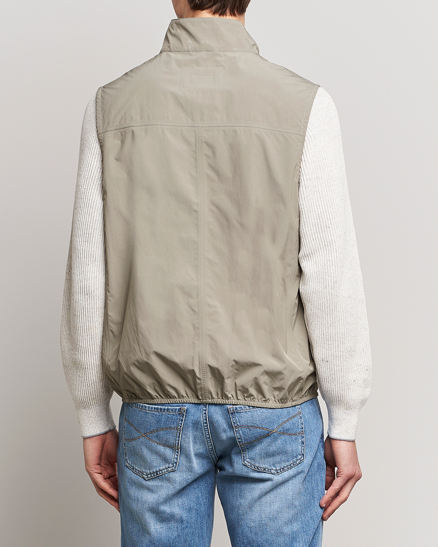 Heren | Gilets | Brunello Cucinelli | Lightweight Nylon Gilet Olive