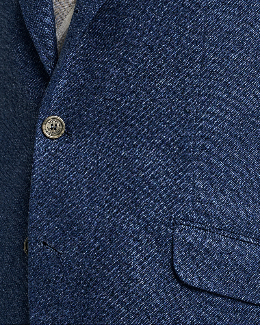 Heren | Pakken | Brunello Cucinelli | Linen/Silk Suit Royal Blue
