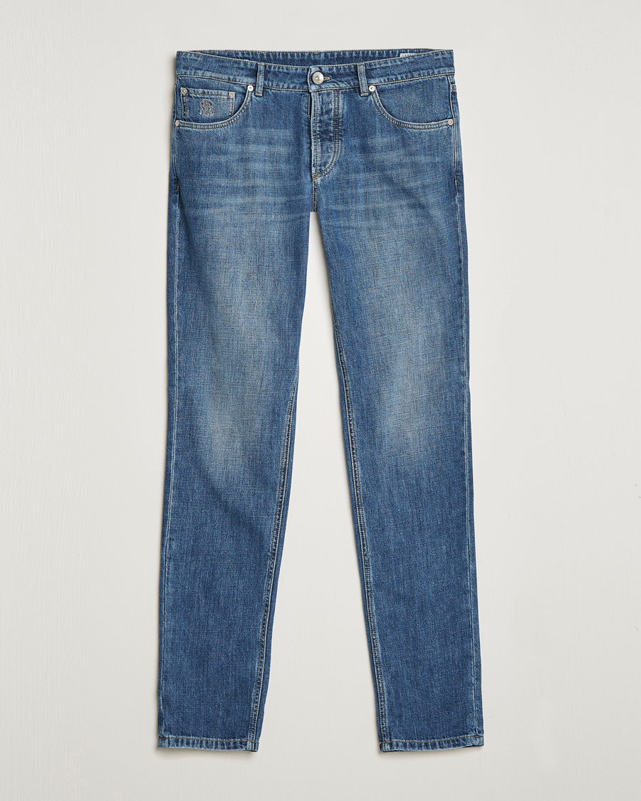 Heren | Jeans | Brunello Cucinelli | Slim Fit Jeans Dark Wash