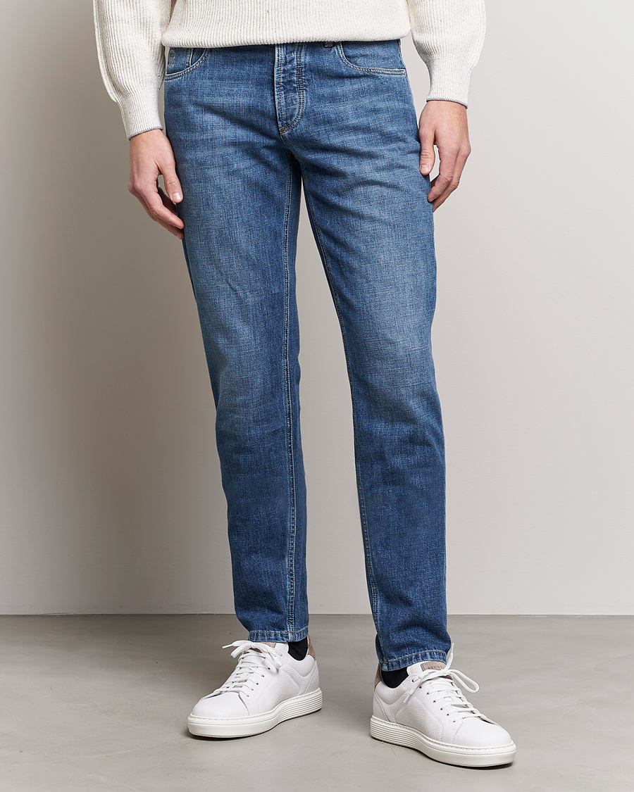 Heren | Jeans | Brunello Cucinelli | Slim Fit Jeans Dark Wash
