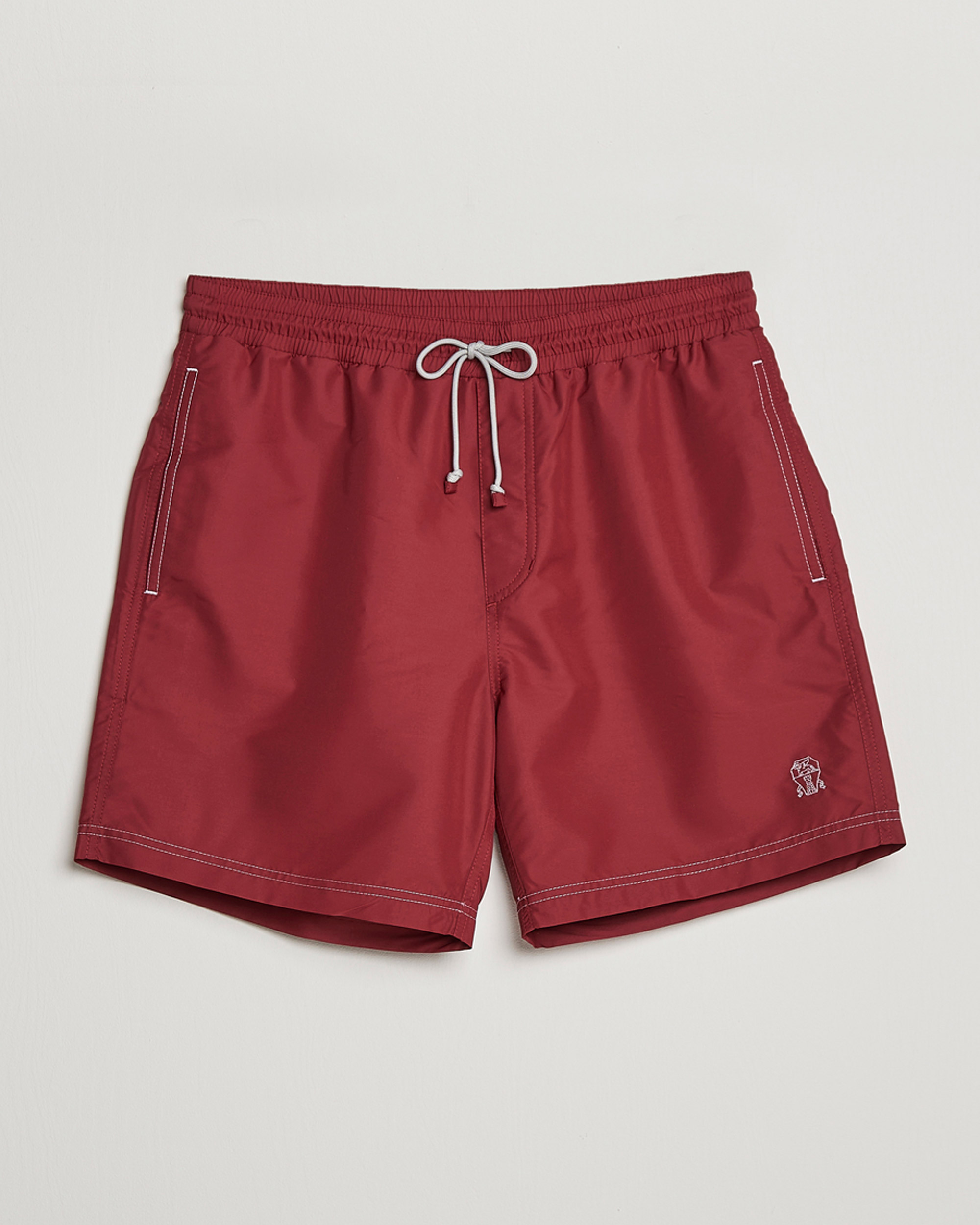 Heren | Zwembroek | Brunello Cucinelli | Nylon Swim Trunks Burgundy