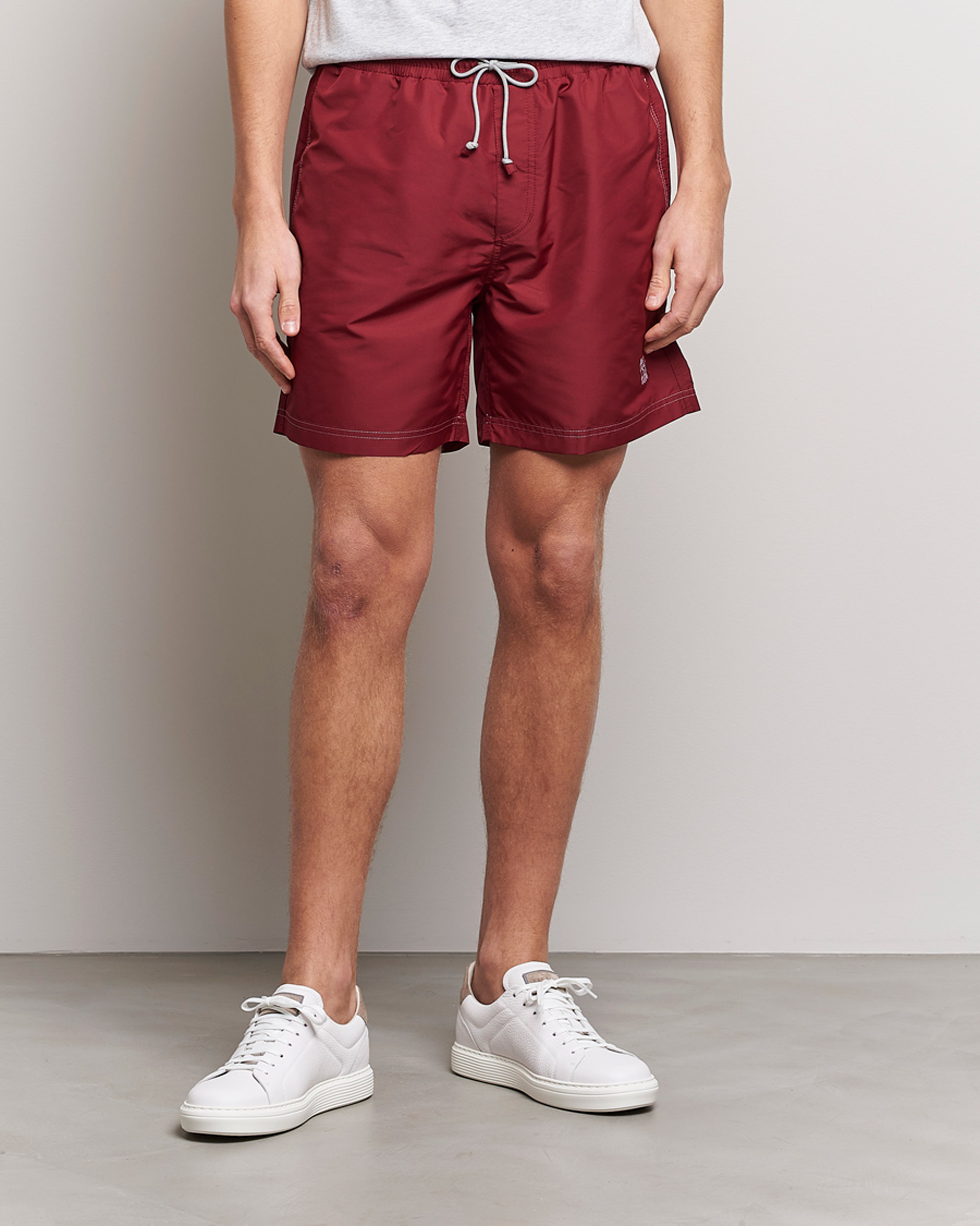 Heren | Zwembroek | Brunello Cucinelli | Nylon Swim Trunks Burgundy