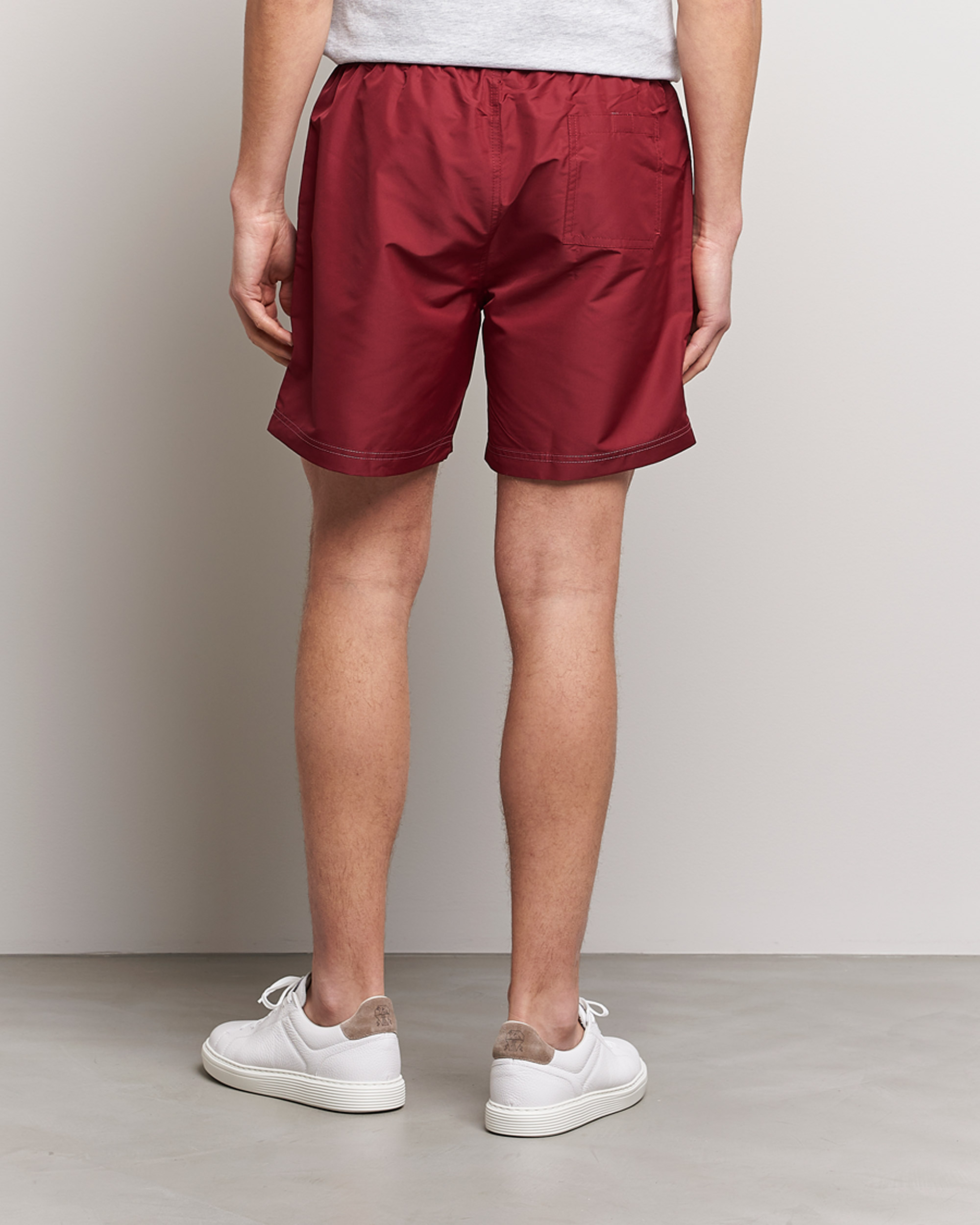Heren | Zwembroek | Brunello Cucinelli | Nylon Swim Trunks Burgundy