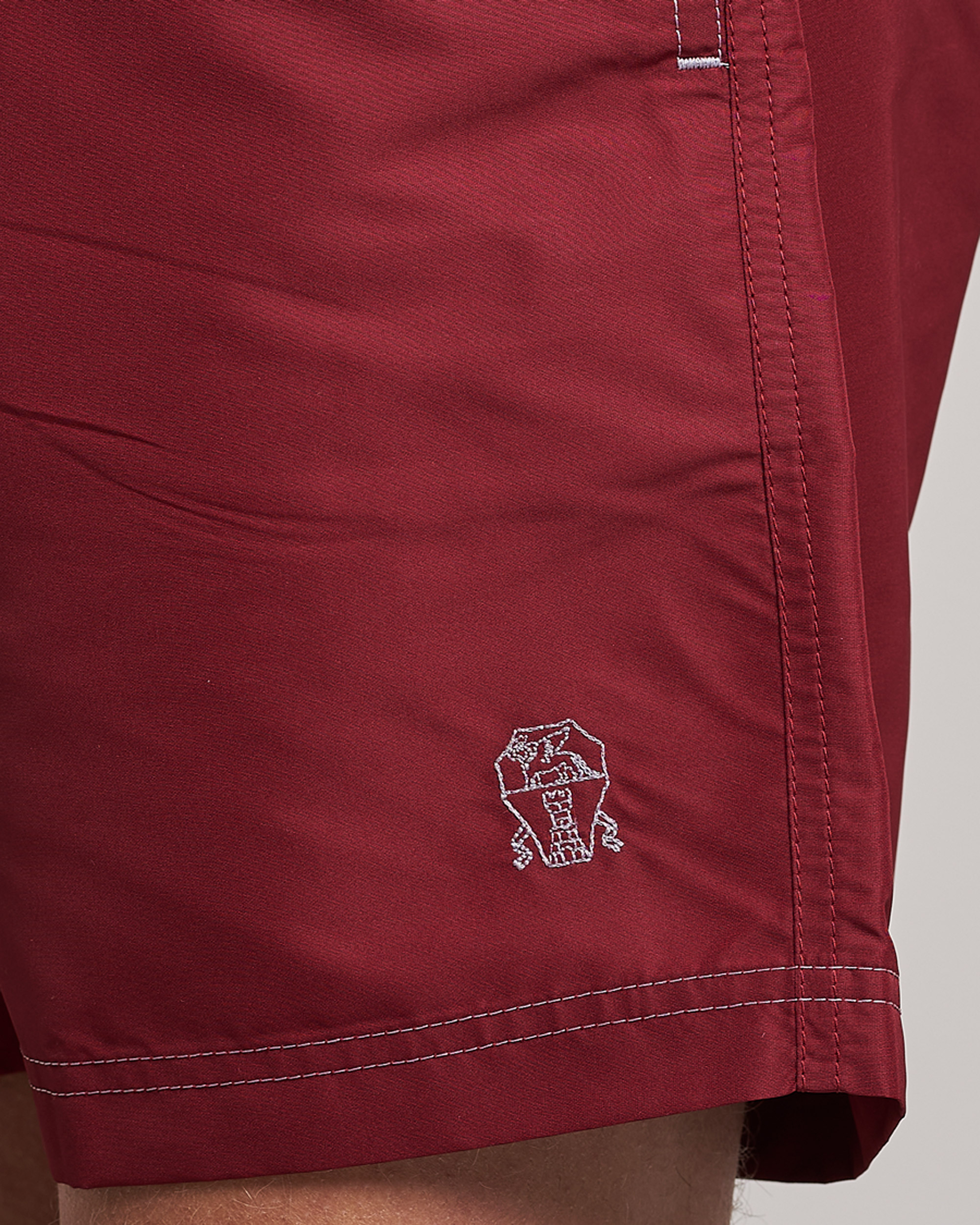 Heren | Zwembroek | Brunello Cucinelli | Nylon Swim Trunks Burgundy
