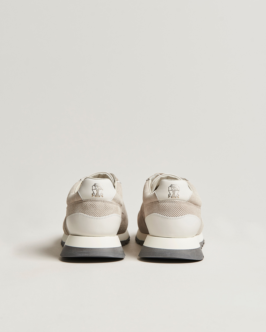 Heren | Brunello Cucinelli Perforated Running Sneakers Sand | Brunello Cucinelli | Perforated Running Sneakers Sand