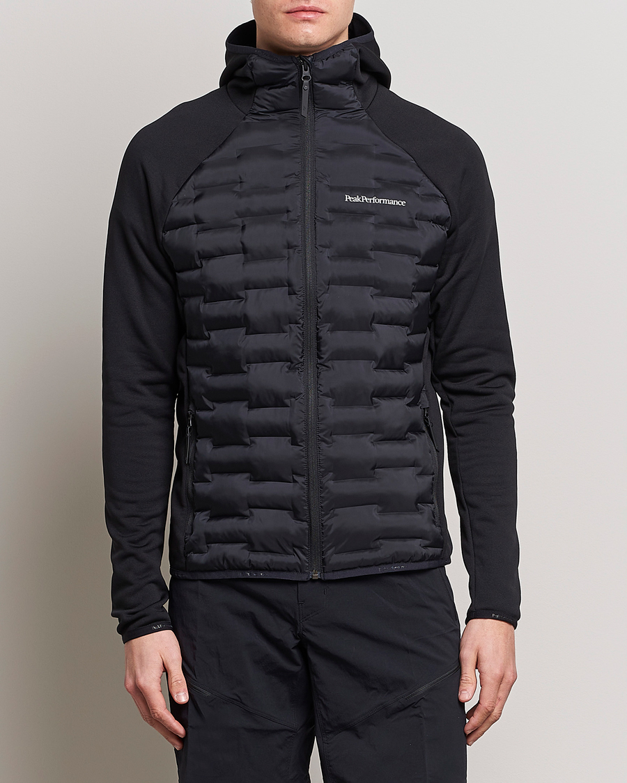 Heren | Casual jassen | Peak Performance | Argon Hybrid Hooded Jacket Black