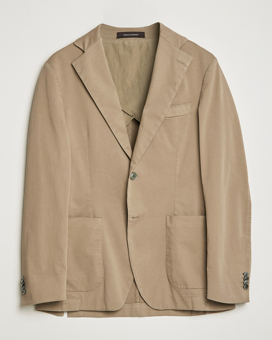 Heren | Blazers | Oscar Jacobson | Egel Cotton Blazer Beige