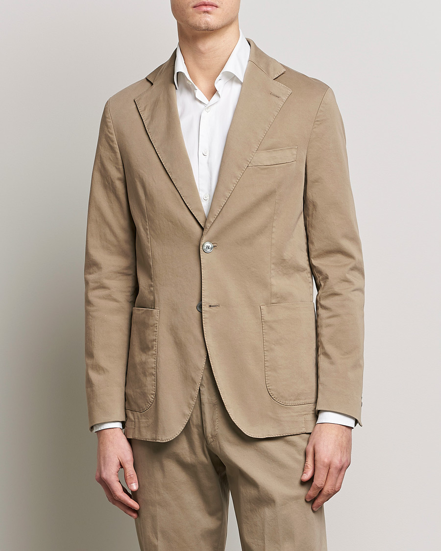 Heren | Blazers | Oscar Jacobson | Egel Cotton Blazer Beige