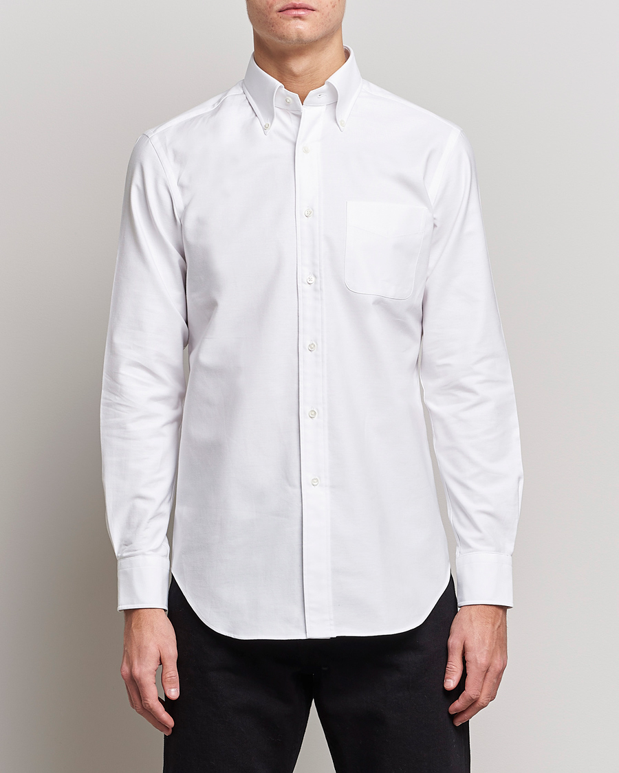 Heren | Afdelingen | Kamakura Shirts | Slim Fit Oxford BD Shirt White