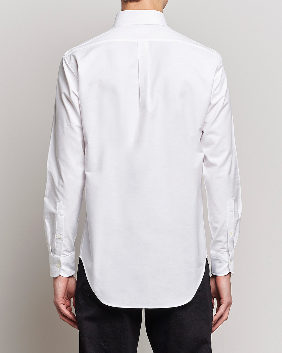 Heren | Overhemden | Kamakura Shirts | Slim Fit Oxford BD Shirt White