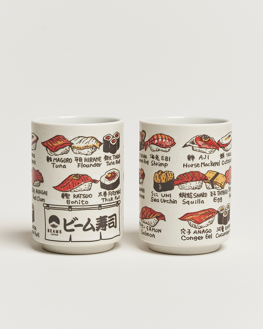 Heren | Beams Japan Ceramic Sushi Cup Set White | Beams Japan | Ceramic Sushi Cup Set White