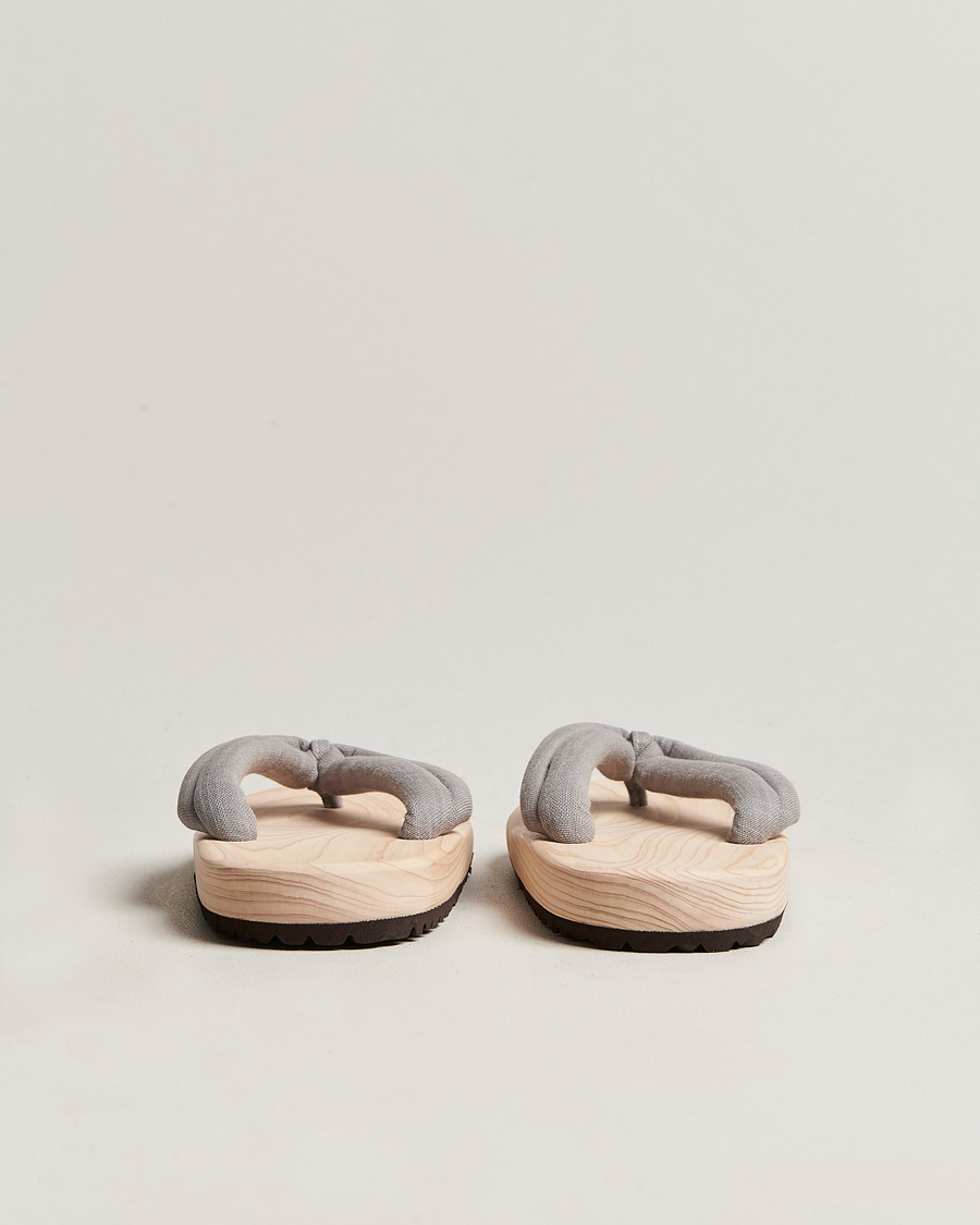 Heren | Beams Japan Wooden Geta Sandals Light Grey | Beams Japan | Wooden Geta Sandals Light Grey