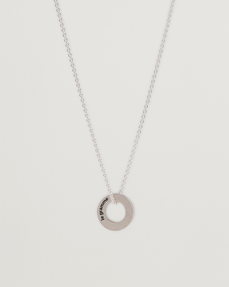 Heren | Sieraden | LE GRAMME | Circle Necklace Le 1.1 Sterling Silver