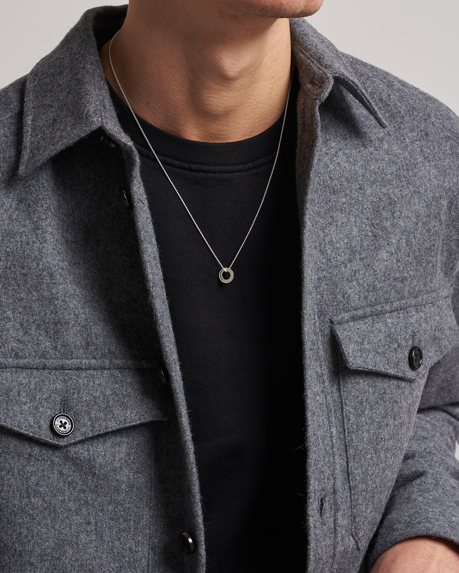 Heren | Afdelingen | LE GRAMME | Circle Necklace Le 1.1 Sterling Silver