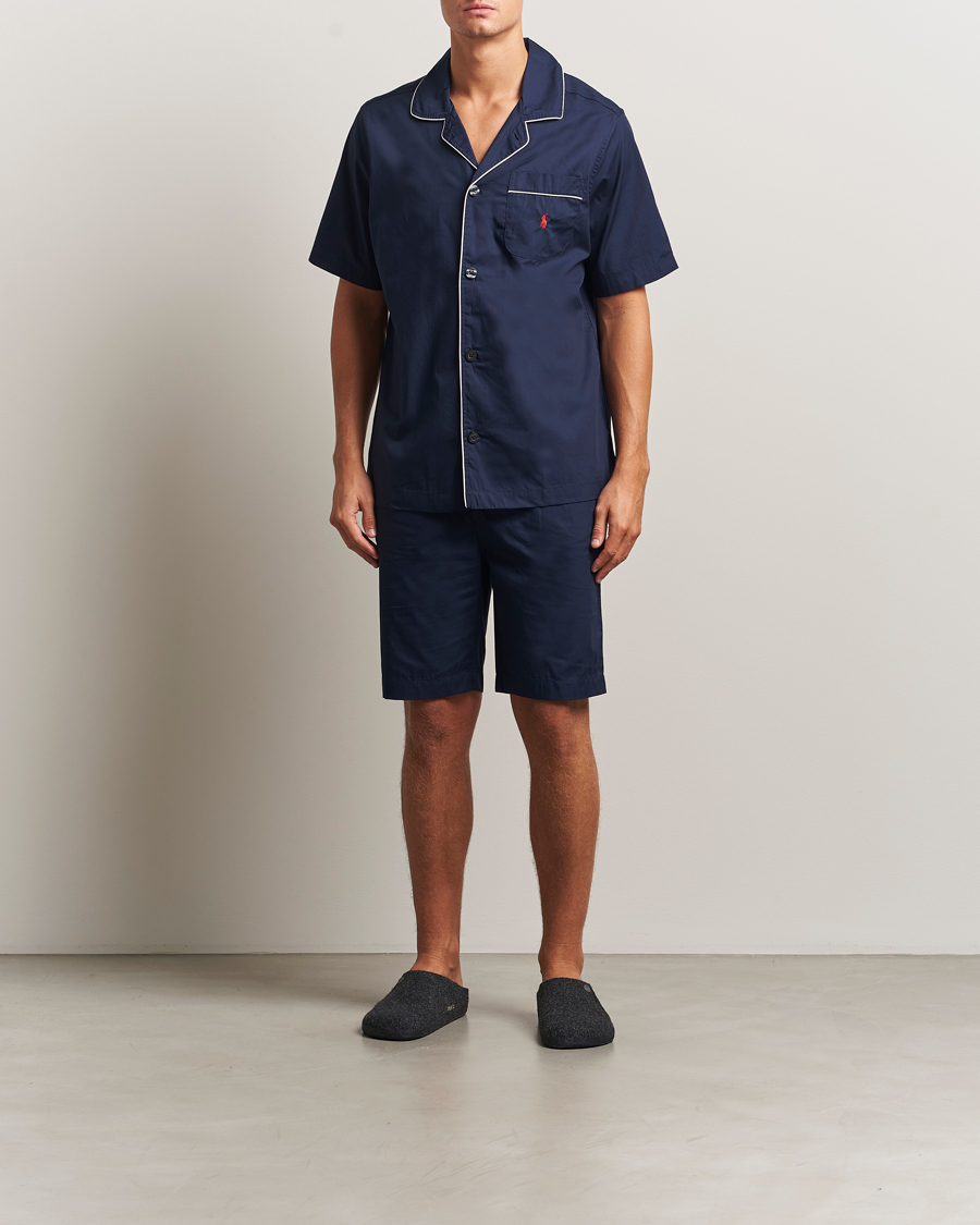 Heren | Pyjama's en gewaden | Polo Ralph Lauren | Cotton Short Pyjama Set Solid Navy