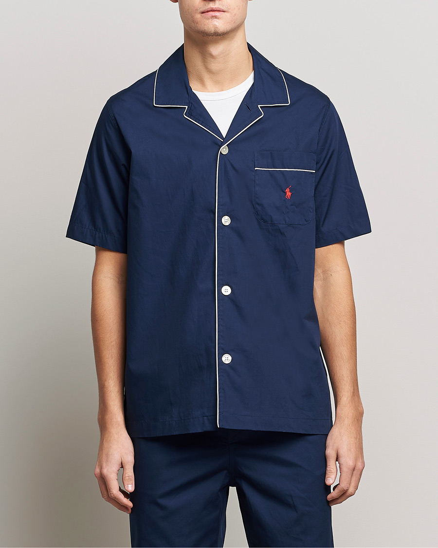 Heren | Pyjama's | Polo Ralph Lauren | Cotton Short Pyajama Set Solid Navy