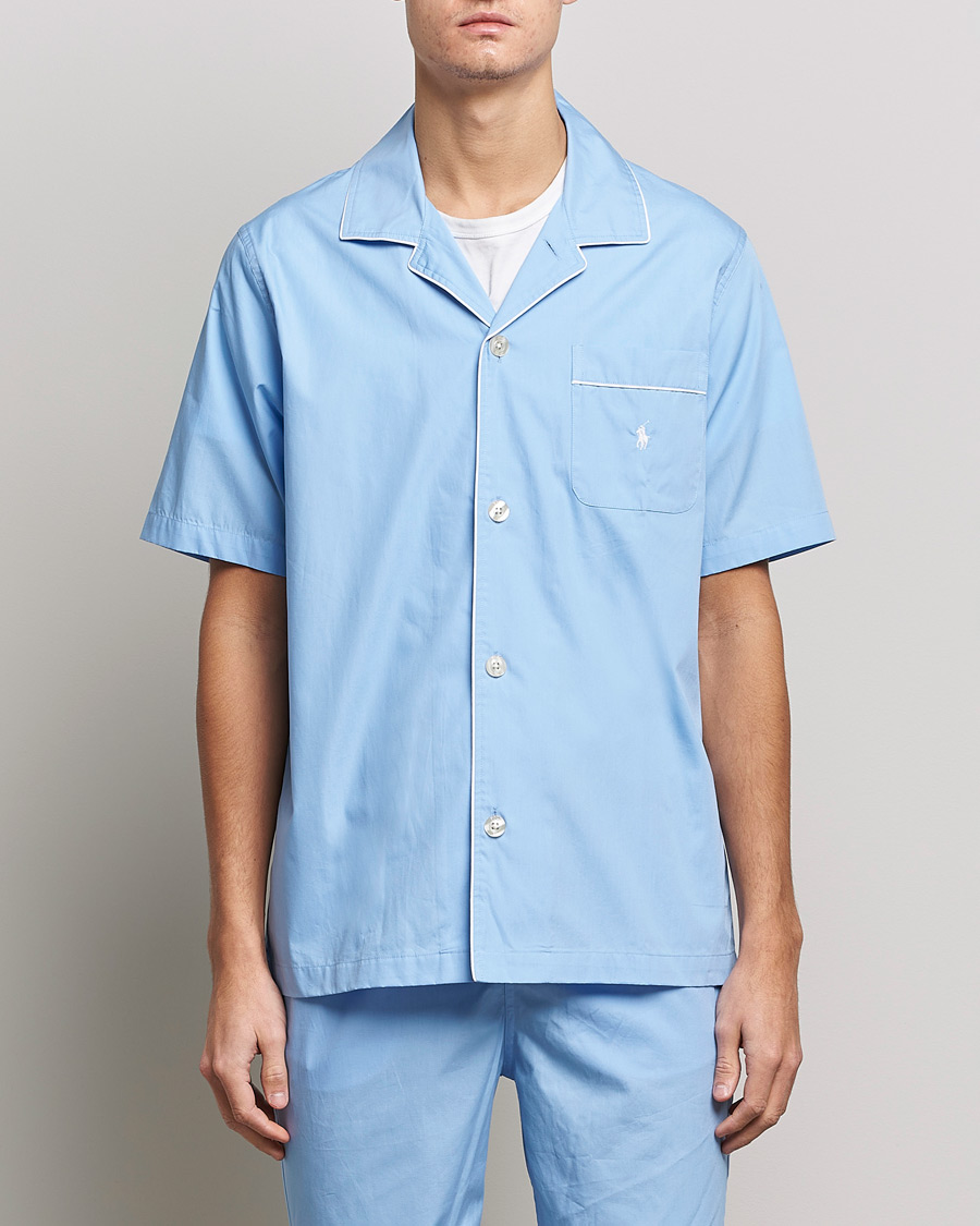 Heren | Pyjama's en gewaden | Polo Ralph Lauren | Cotton Short Pyajama Set Solid Austin Blue