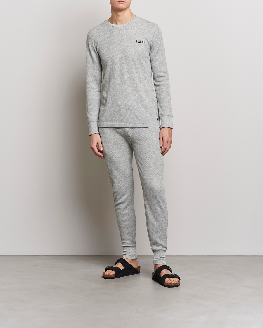 Heren | T-shirts | Polo Ralph Lauren | Waffle Long Sleeve Crew Neck Andover Heather