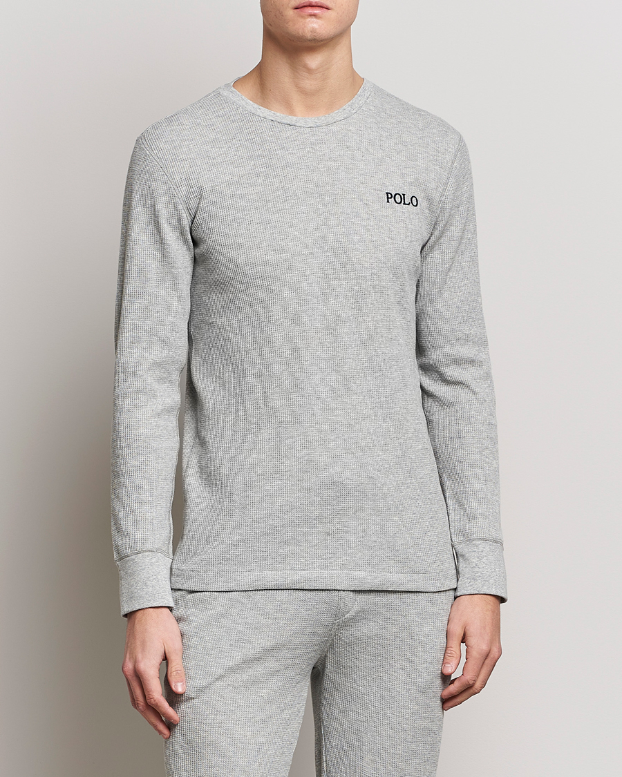 Heren | T-shirts | Polo Ralph Lauren | Waffle Long Sleeve Crew Neck Andover Heather