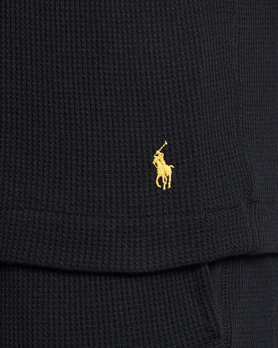 Heren | T-shirts | Polo Ralph Lauren | Waffle Long Sleeve Crew Neck Black