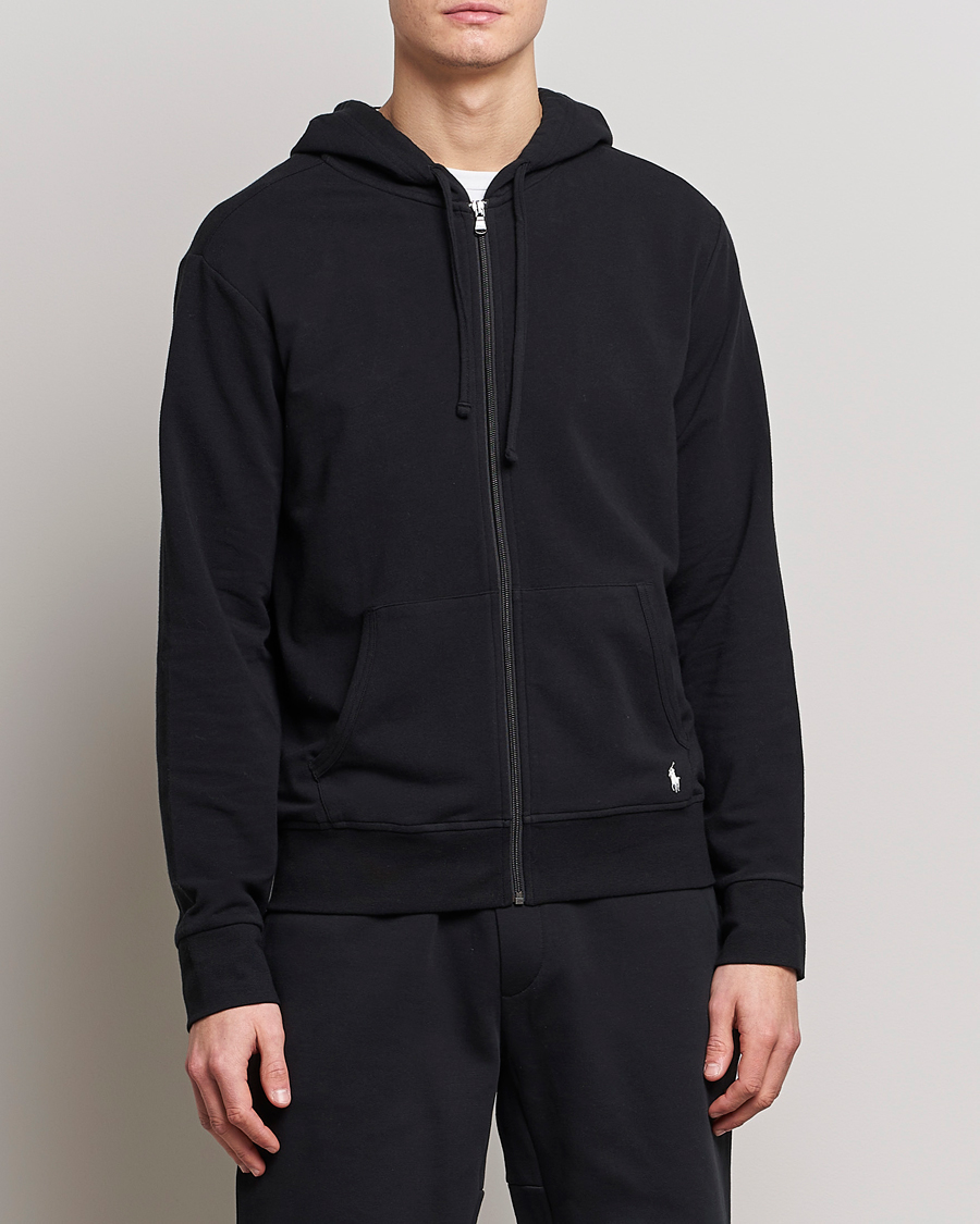 Heren | Hoodies | Polo Ralph Lauren | Cotton Jersey Long Sleeve Hoodie Polo Black