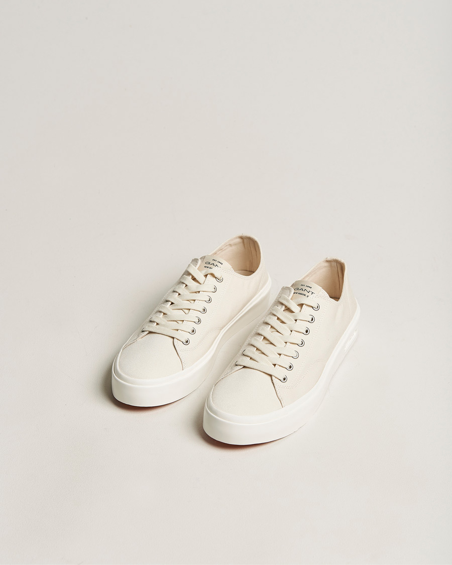 Heren | GANT Prepbro Canvas Sneaker Off White | GANT | Prepbro Canvas Sneaker Off White