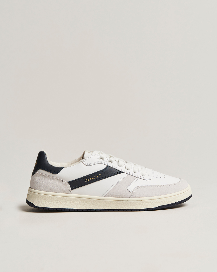 Heren | GANT Goodpal Sneaker White/Marine/Sand Suede | GANT | Goodpal Sneaker White/Marine/Sand Suede