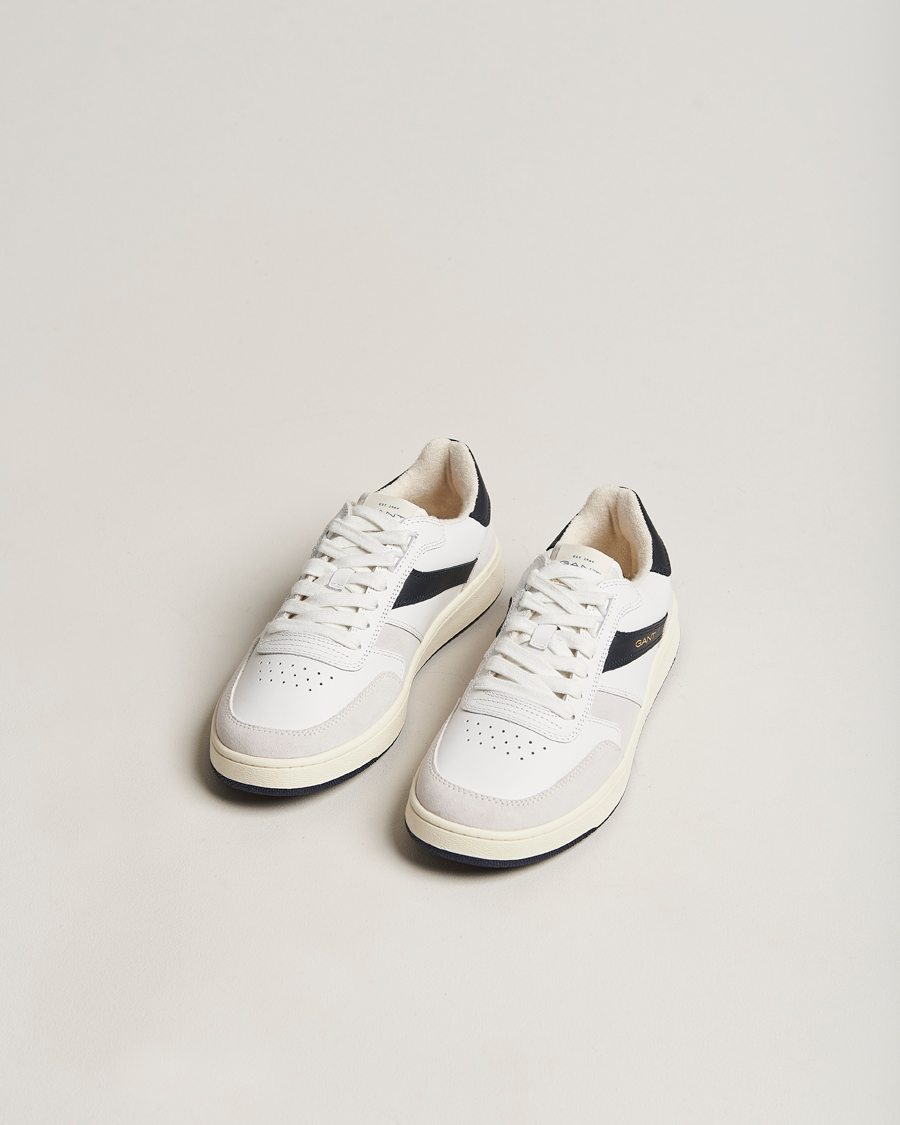 Heren | GANT Goodpal Sneaker White/Marine/Sand Suede | GANT | Goodpal Sneaker White/Marine/Sand Suede