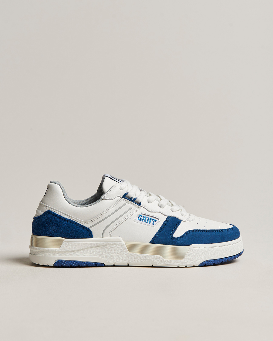 Heren | GANT Brookpal Sneaker White/Blue | GANT | Brookpal Sneaker White/Blue