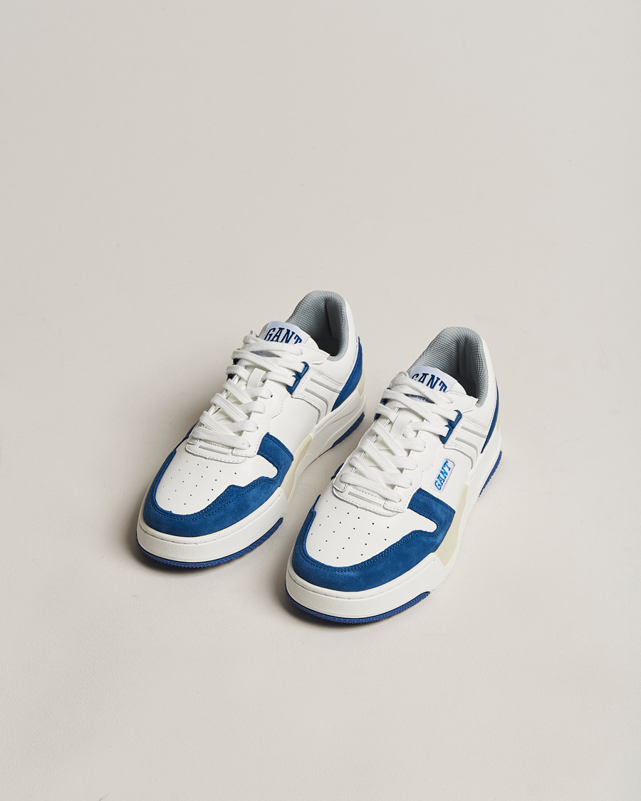 Heren | GANT Brookpal Sneaker White/Blue | GANT | Brookpal Sneaker White/Blue