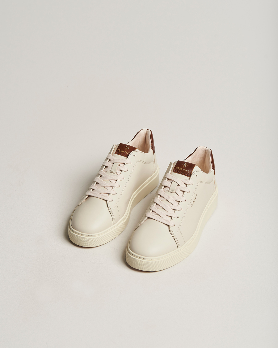Heren | GANT Mc Julien Leather Sneaker Light Beige/Cognac | GANT | Mc Julien Leather Sneaker Light Beige/Cognac