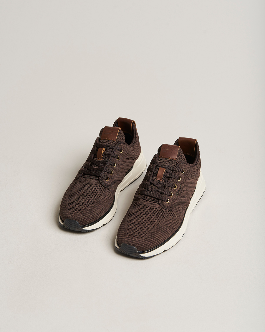 Heren | GANT Beeker Mesh Sneaker Dark Brown | GANT | Beeker Mesh Sneaker Dark Brown