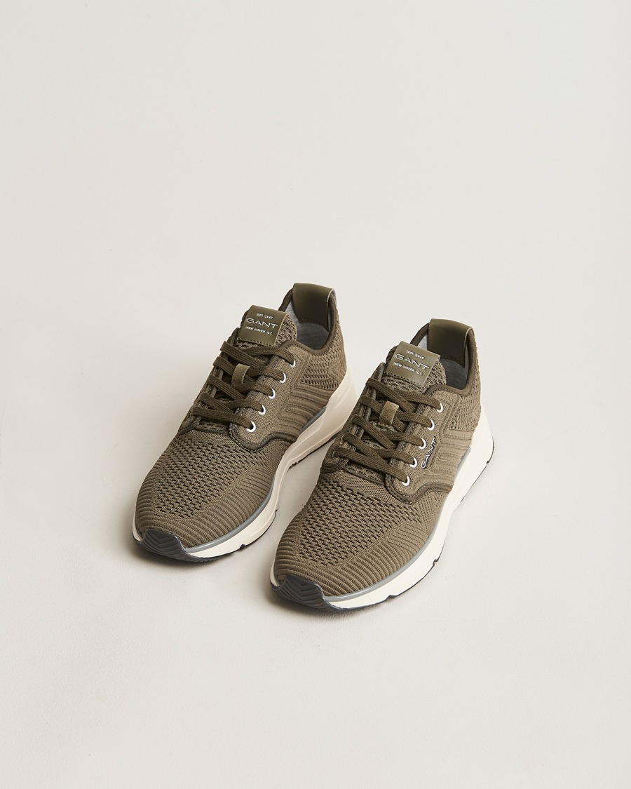 Heren | GANT Beeker Mesh Sneaker Ivy Green | GANT | Beeker Mesh Sneaker Ivy Green