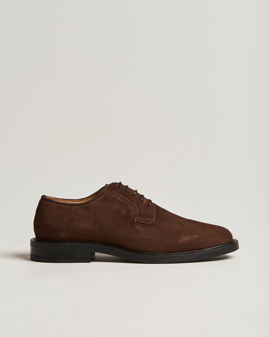 Heren | GANT St Akron Suede Derby Dark Brown | GANT | St Akron Suede Derby Dark Brown