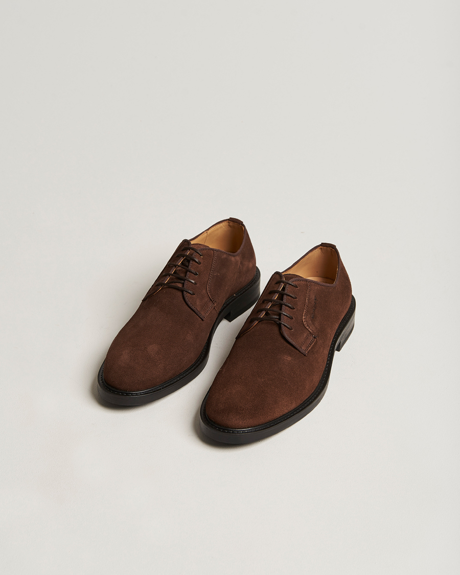 Heren | GANT St Akron Suede Derby Dark Brown | GANT | St Akron Suede Derby Dark Brown