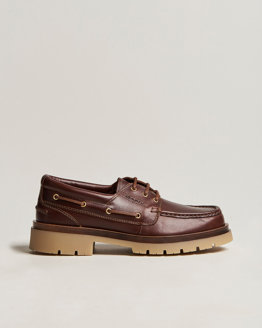 Heren | GANT Zeamee Leather Boat Shoe Cognac | GANT | Zeamee Leather Boat Shoe Cognac
