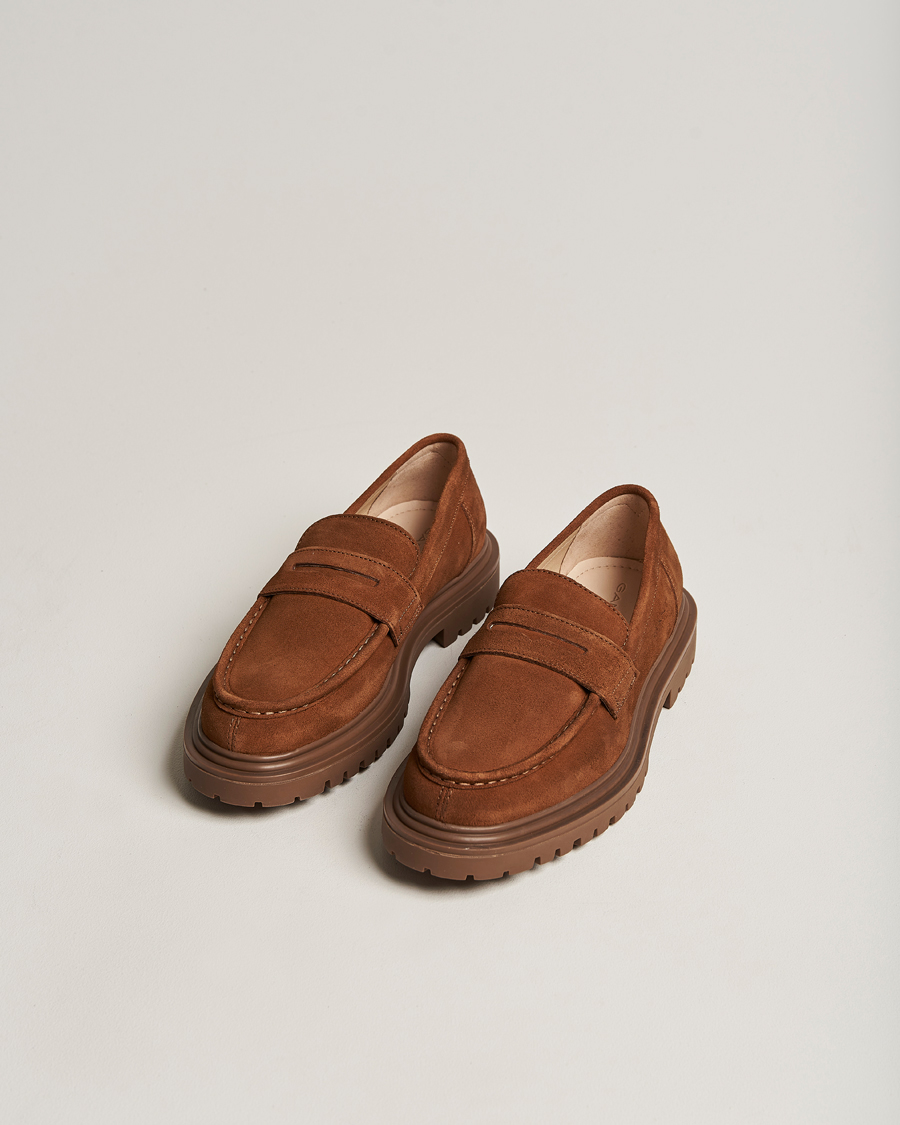 Heren | GANT Jackmote Suede Loafer Cognac | GANT | Jackmote Suede Loafer Cognac