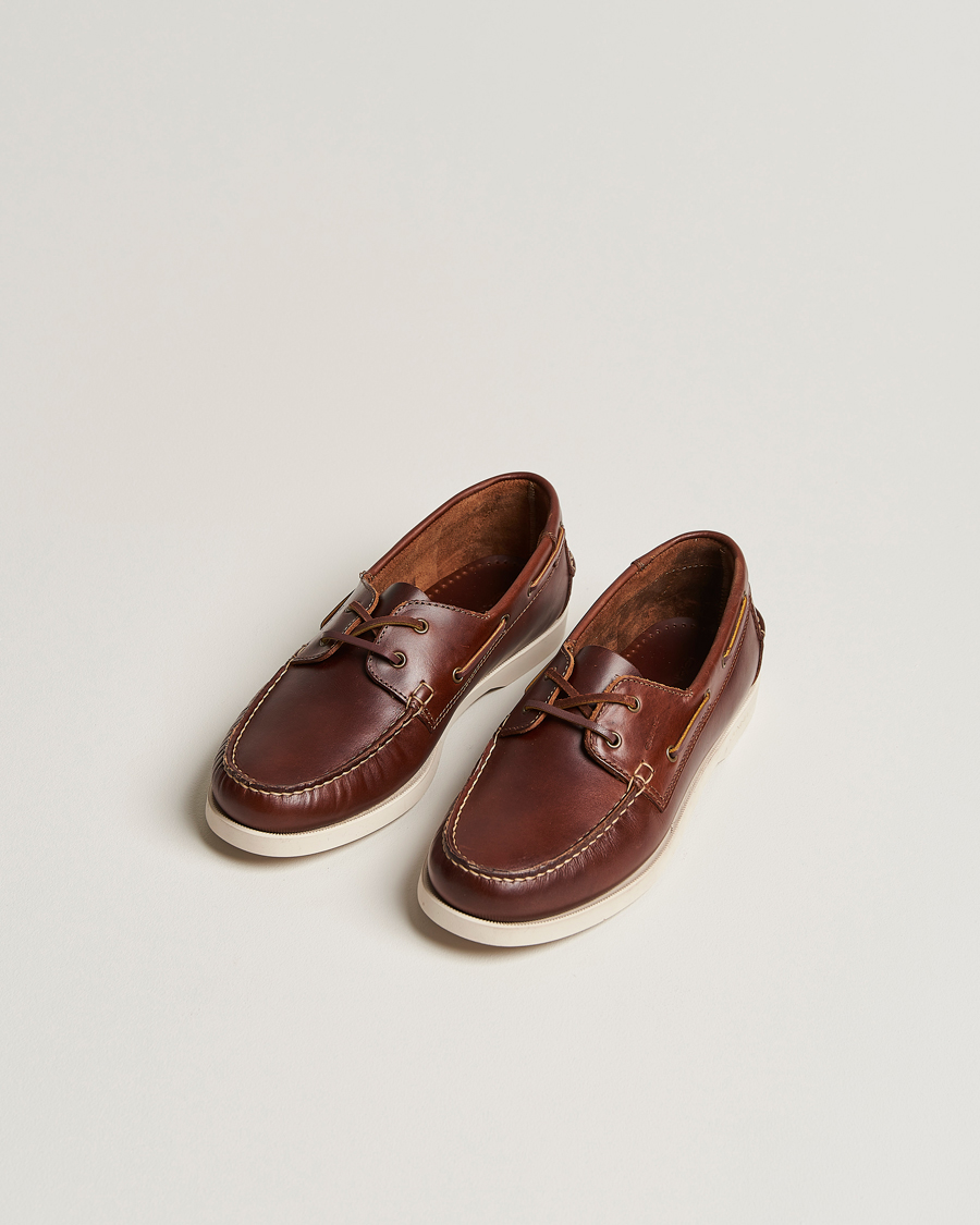 Heren | Bootschoenen | GANT | Prince Leather Boat Shoe Cognac