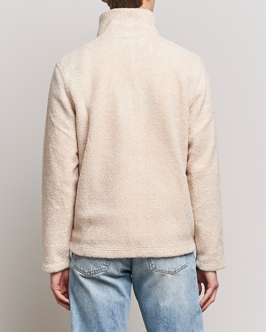 Heren | Truien | NN07 | Nil Pile Full Zip Jacket Ecru